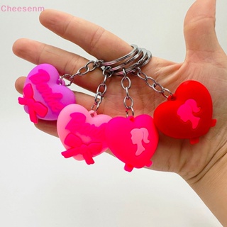 พวงกุญแจ จี้ตุ๊กตาฟิกเกอร์ รูปการ์ตูนหัวใจน่ารัก สีชมพู เหมาะกับของขวัญ สําหรับผู้หญิง