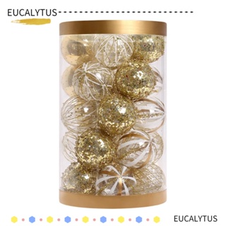 Eutus ลูกบอลพลาสติกใส 25 ชิ้น สําหรับตกแต่งต้นคริสต์มาส 25 ชิ้น