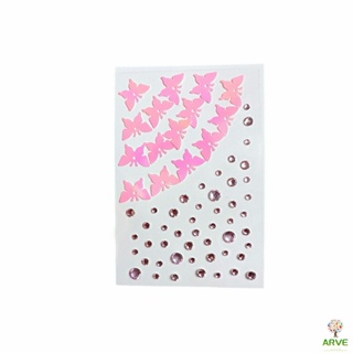 ARVE สติ๊กเกอร์แต่งหน้า ประดับเพชร DIY Butterfly Sticker