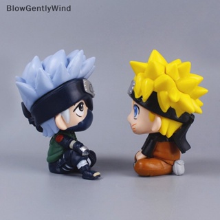 Blowgentlywind โมเดลฟิกเกอร์ PVC รูปการ์ตูนนารูโตะ Uzumaki Naruto Kakashi Uchiha สูง 10 ซม. ของขวัญ สําหรับตกแต่งบ้าน