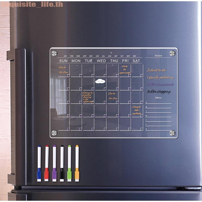 1-2pcs-a4-a3-clear-acrylic-magnetic-calendar-board-planner-daily-weekly-monthly-schedule-fridge-magnet-dry-erase-board-for-home-school-office