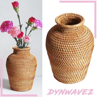 [Dynwave2] แจกันดอกไม้แห้ง หวายสานด้วยมือ สําหรับตกแต่งบ้าน คาเฟ่ งานแต่งงาน