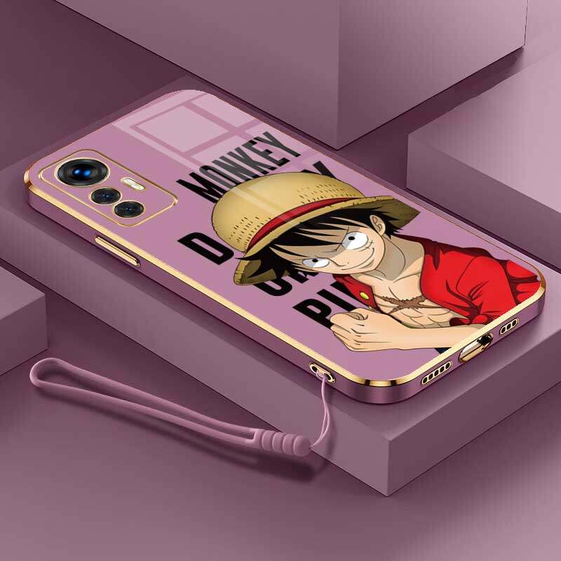 เคสโทรศัพท์มือถือ-ซิลิโคนนิ่ม-กันรอยกล้อง-ลายการ์ตูนลูฟี่-onepiece-หรูหรา-พร้อมสายคล้อง-สําหรับ-xiaomi-12-lite