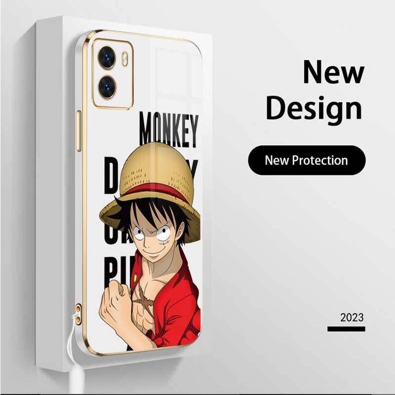 เคสซิลิโคนนิ่ม-ลายการ์ตูนลูฟี่-หรูหรา-พร้อมสายคล้อง-สําหรับ-vivo-y15s-vivo-y15a-vivo-y01-vivo-iqoo-u5x