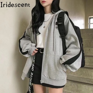 Iridescent เสื้อกันหนาว เสื้อฮู้ด New Style สบายๆ comfortable Korean A98J27L37Z230911