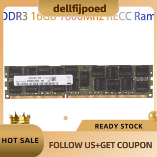 【dellfijpoed】หน่วยความจํา Ddr3 16GB 1600Mhz RECC Ram PC3-12800 สําหรับ X79 X58