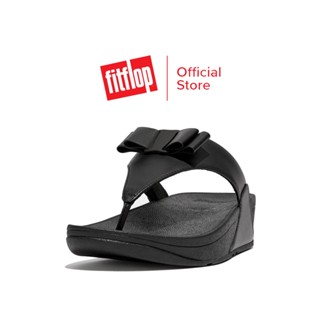 FITFLOP LULU BOW LEATHER รองเท้าแตะแบบหูหนีบผู้หญิง รุ่น GS3-090 สี BLACK