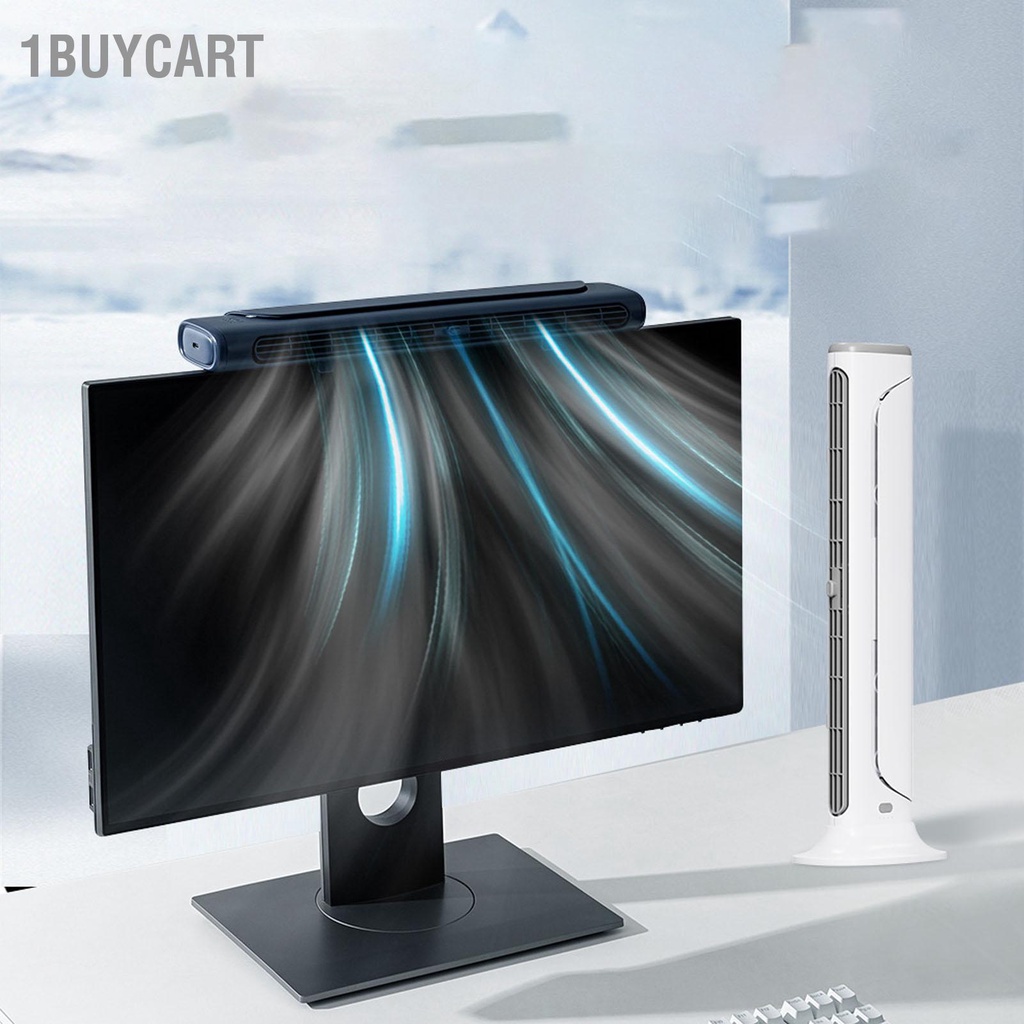1Buycart Monitor Fan 3 Speed Bladeless ชาร์จทรงพลังปลอดภัยคลิปเล็กบนพัด ...