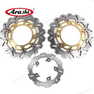 Arashi ดิสก์เบรกหน้า หลัง CNC สําหรับรถจักรยานยนต์ YAMAHA YZF R6 2003-2004 YZF-R6 YZFR6 2003 2004 1 ชุด