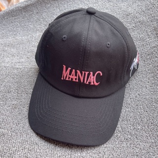 หมวกเบสบอล ปักลายเป็ด MANIAC สีเทา แฟชั่นฤดูร้อน