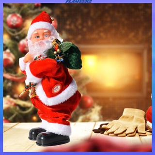 [Flameer2] ตุ๊กตาซานตาคลอสไฟฟ้า ของเล่นตลก สําหรับเด็ก ตกแต่งคริสต์มาส ในร่ม กลางแจ้ง