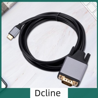 [Dcline.th] อะแดปเตอร์ Type-C เป็น VGA หน้าจอ HD 10Gbps สําหรับโปรเจคเตอร์ MacBook