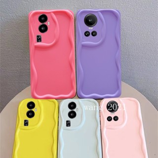ใหม่ เคสโทรศัพท์มือถือแบบนิ่ม กันกระแทก ลายคลื่นครีมน่ารัก เรียบง่าย แฟชั่น สําหรับ OPPO Reno10 Pro+ Plus 5G Reno 10 Reno10Pro+ OPPO A58 A98 A78 NFC 4G 5G