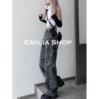 EMILIA SHOP กางเกงขายาว กางเกงคาร์โก้ผู้หญิง คาร์โก้ กางเกง Fashion ดูสวยงาม ง่ายๆ High-quality A20M00E37Z230912