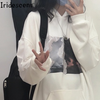 Iridescent เสื้อกันหนาว เสื้อฮู้ด comfortable trendy Korean New Style WWY2390AKZ37Z230912