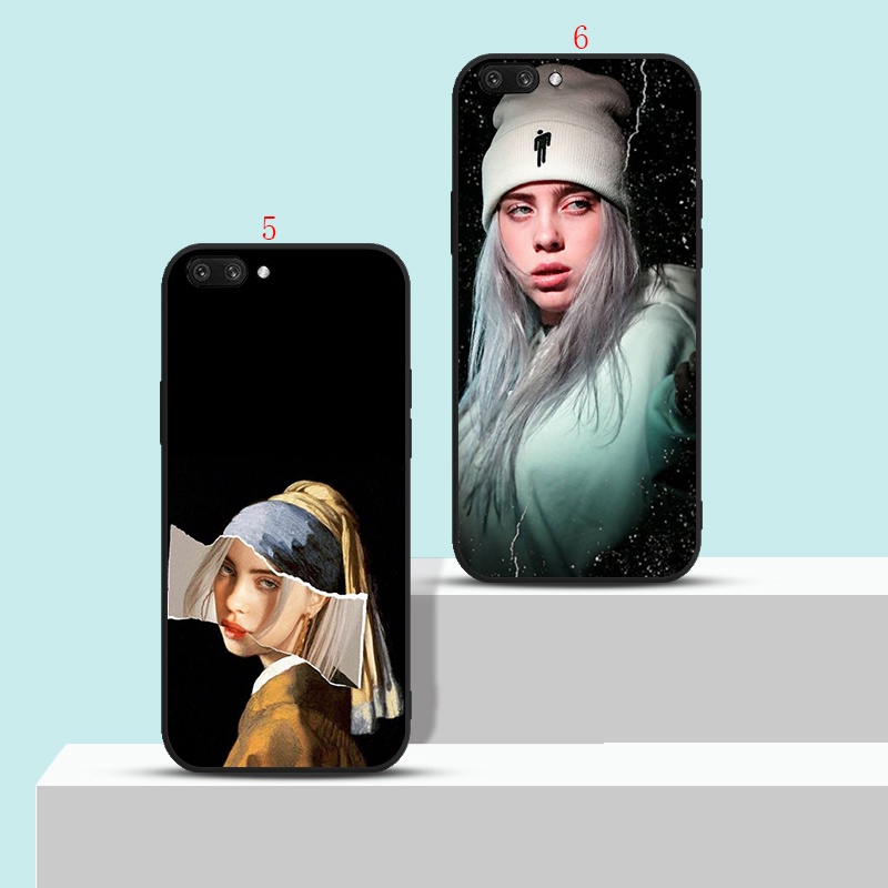 เคสโทรศัพท์มือถือแบบนิ่ม-ลาย-billie-eilish-น่ารัก-สีดํา-สําหรับ-oppo-a16-2021-reno-2-2z-2f-3-4-4-pro-4g-h14