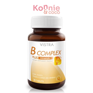 Vistra B-Complex Plus Minerals 30 Tablets.