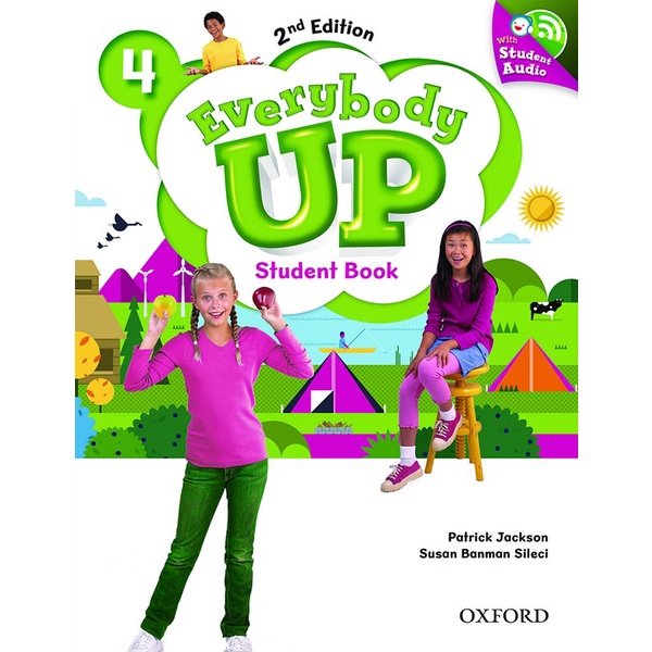 bundanjai-หนังสือเรียนภาษาอังกฤษ-oxford-everybody-up-2nd-ed-4-student-book-cd-p