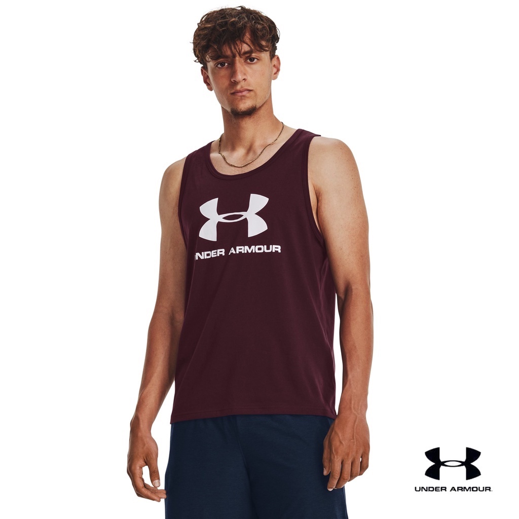 Under Armour Men's Sportstyle Logo Tank Shopee Thailand