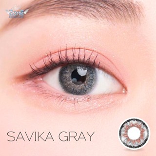 Angel Zone คอนแทคเลนส์ รุ่น 14.2 Savika Gray (รองรับค่าสายตาปกติและสายตาสั้น -0.50 ถึง -10.00)