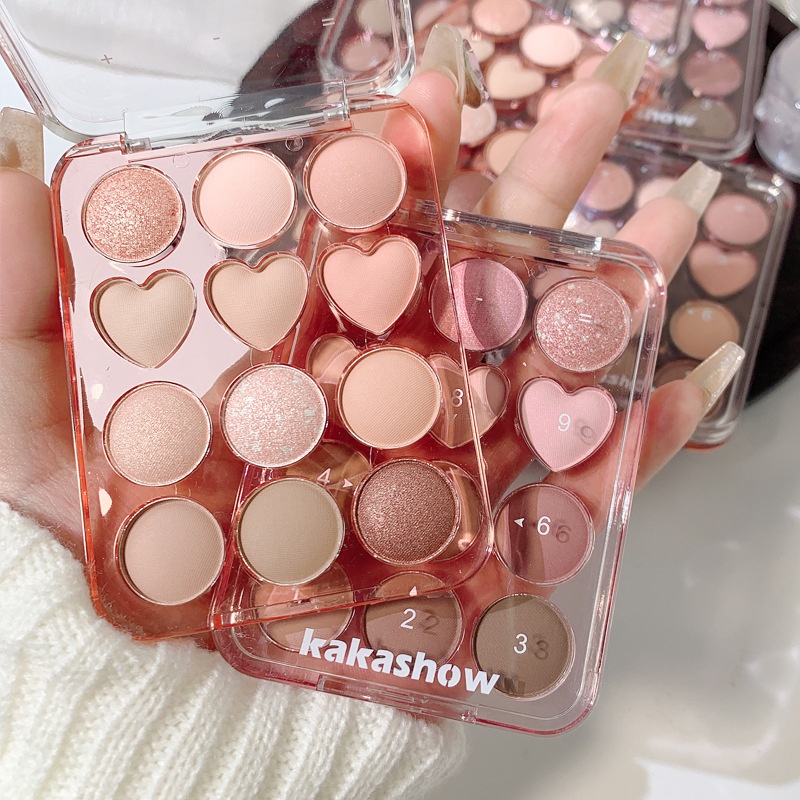 Kakashow Plus Plus Minus Minus Love Heart Twelve Color พาเลตต์อายแชโดว์ ...