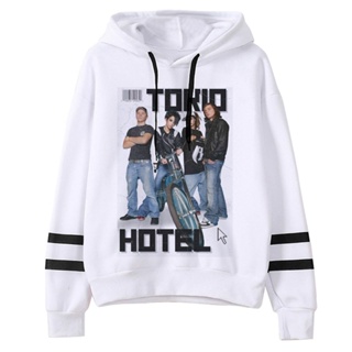 เสื้อกันหนาว มีฮู้ด ลายการ์ตูนอนิเมะ Tokio Hotel สไตล์ญี่ปุ่น สําหรับผู้หญิง
