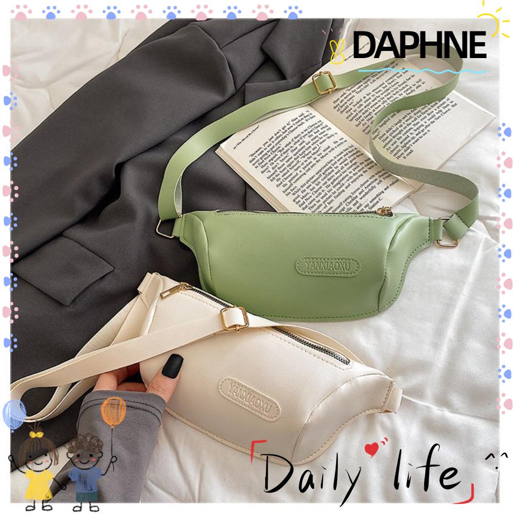 daphne-กระเป๋าสะพายไหล่-กระเป๋าถือ-หนัง-pu-มีซิป-ทนทาน-สีพื้น-แฟชั่นสําหรับสตรี