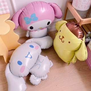 SANRIO ลูกโป่ง รูปการ์ตูนอนิเมะ Kuromi My Melody Cinnamoroll น่ารัก พร็อพถ่ายรูป สําหรับตกแต่งปาร์ตี้วันเกิด