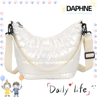 Daphne กระเป๋าถือลําลอง ผ้าฝ้าย แบบนิ่ม ขนาดใหญ่ จุของได้เยอะ แฟชั่นฤดูหนาว สําหรับสตรี