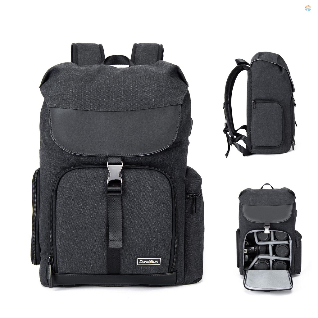 fsth-cwatcun-m8-photography-camera-bag-camera-backpack-waterproof-compatible-with-canon-digital-slr-camera-body-lens-tripod-14in-laptop-water-bottle