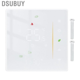 Dsubuy Thermostat  PC and ABS  IP20 Protection Smart Temperature Controller White with Screw for Offices