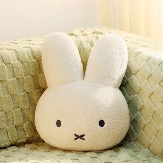 ดาวเคราะห์มีความสุข การ์ตูน Miffy กระต่ายของเล่นตุ๊กตาโซฟาหมอนเบาะตกแต่งบ้านโยนหมอนอะนิเมะยัดไส้ของเล่นสาวของขวัญ