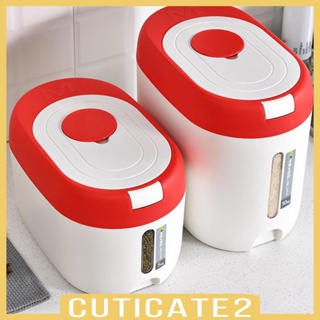 [Cuticate2] กล่องเก็บข้าวสาร 10 กก. สําหรับตู้ เคาน์เตอร์ ห้องครัว