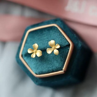 [Gardenia] ใหม่ ต่างหูเงินสเตอร์ลิง S925 ลายดอกไม้ ขนาดเล็ก สไตล์เรียบง่าย แฟชั่น