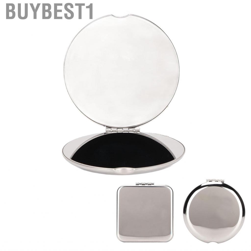 buybest1-pocket-mirror-double-sided-foldable-stainless-steel-small-purse-travel-ec