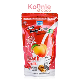 Yoko Gold Salt Body Scrub Peach + Milk 350g.