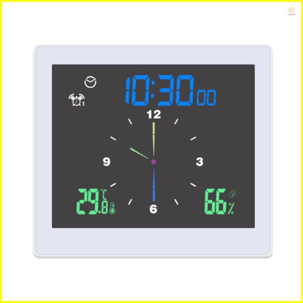 Waterproof Bathroom Digital Clock Wall Clock with Temperature