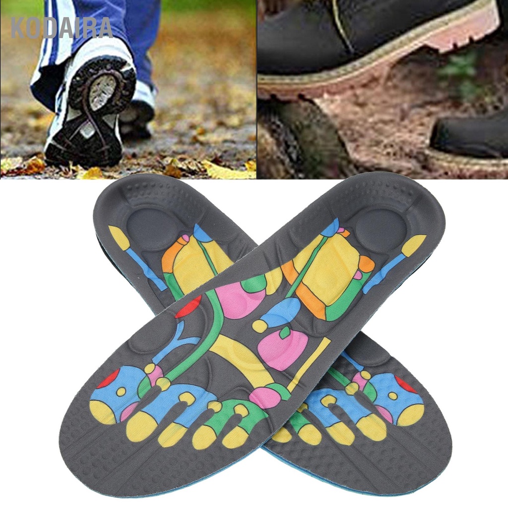 KODAIRA Therapy Insole ผู้ชายผู้หญิงบรรเทาอาการปวด Acupressure Massage ใส่รองเท้าสำหรับ
