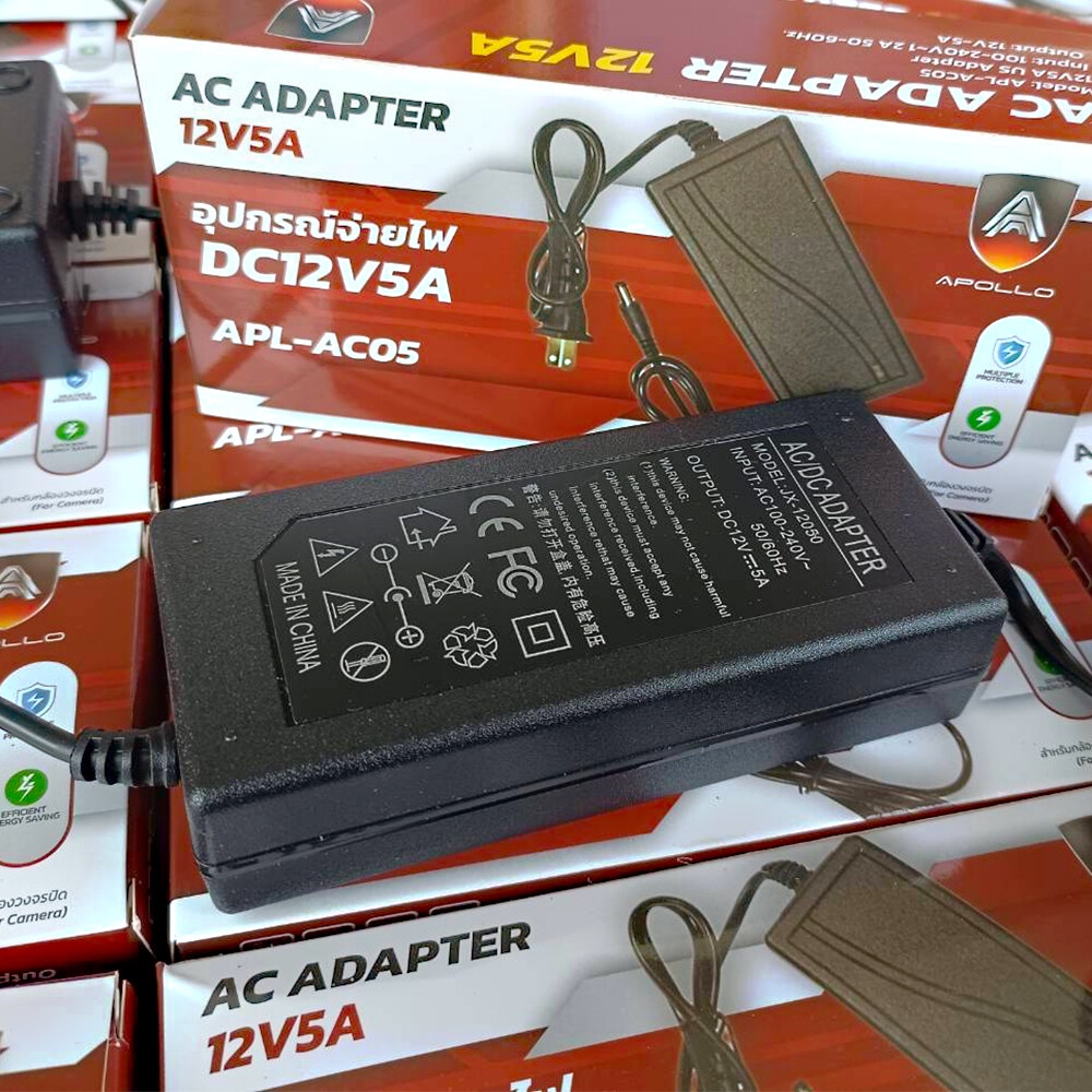 Apollo Adapters 12V8A อะแดปเตอร์ หัว5.5x2.5mm สำหรับสำหรับกล้องวงจรปิด ...