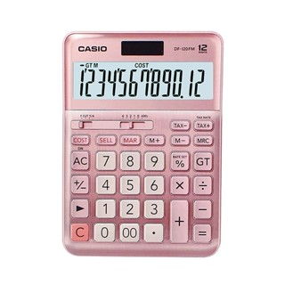 CASIO เครื่องคิดเลข รุ่น DF-120FM-PK-W-DP สี ชมพู
