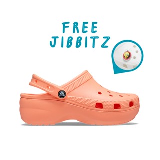 [พร้อมส่ง] Crocs Classic Platform Clog Women Papaya 206750-83E