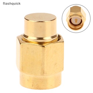 Flashquick อะแดปเตอร์ซ็อกเก็ตเชื่อมต่อโคแอ็กเชียล ชุบทอง 2W 6.0GHz 50ohm SMA ตัวผู้ RF