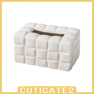 [Cuticate2] กล่องกระดาษทิชชู่เซรามิค สไตล์นอร์ดิก สําหรับตกแต่งห้อง