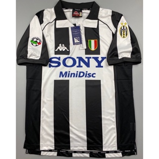 เสื้อบอล ย้อนยุค ยูเวนตุส 1997 เหย้า Retro Juventus Home พร้อมเบอร์ชื่อ ZIDANE DEL PIERO อาร์มกัลโช่ เรโทร 1997-98