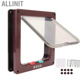 Allinit Pet Door  ABS Easy Installation 4 Way Locking  Flap for Interior Exterior Doors