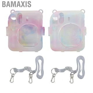 Bamaxis Crystal Protector Cover  Plastic  Protective Case with Detachable Strap for Fuji Instax Mini 12