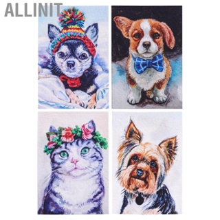 Allinit Garden Flag Linen Dog for Outdoor Decoration