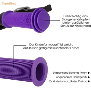 Families&gt; ปลอกแฮนด์มือจับยาง กันน้ํา กันลื่น สําหรับรถจักรยาน สกูตเตอร์ 2 ชิ้น