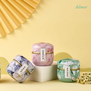 Delmer กล่องเก็บจานดีบุก ทรงกลม ขนาดเล็ก แบบพกพา อเนกประสงค์ สไตล์ญี่ปุ่น