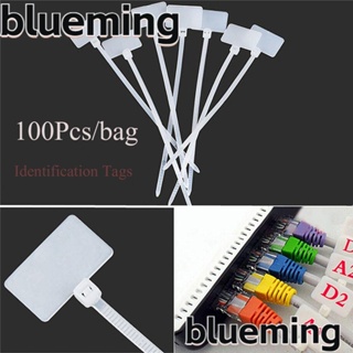 Blueming2 ป้ายแท็กระบุสายเคเบิล กันน้ํา มีประโยชน์ 100 ชิ้น ต่อถุง